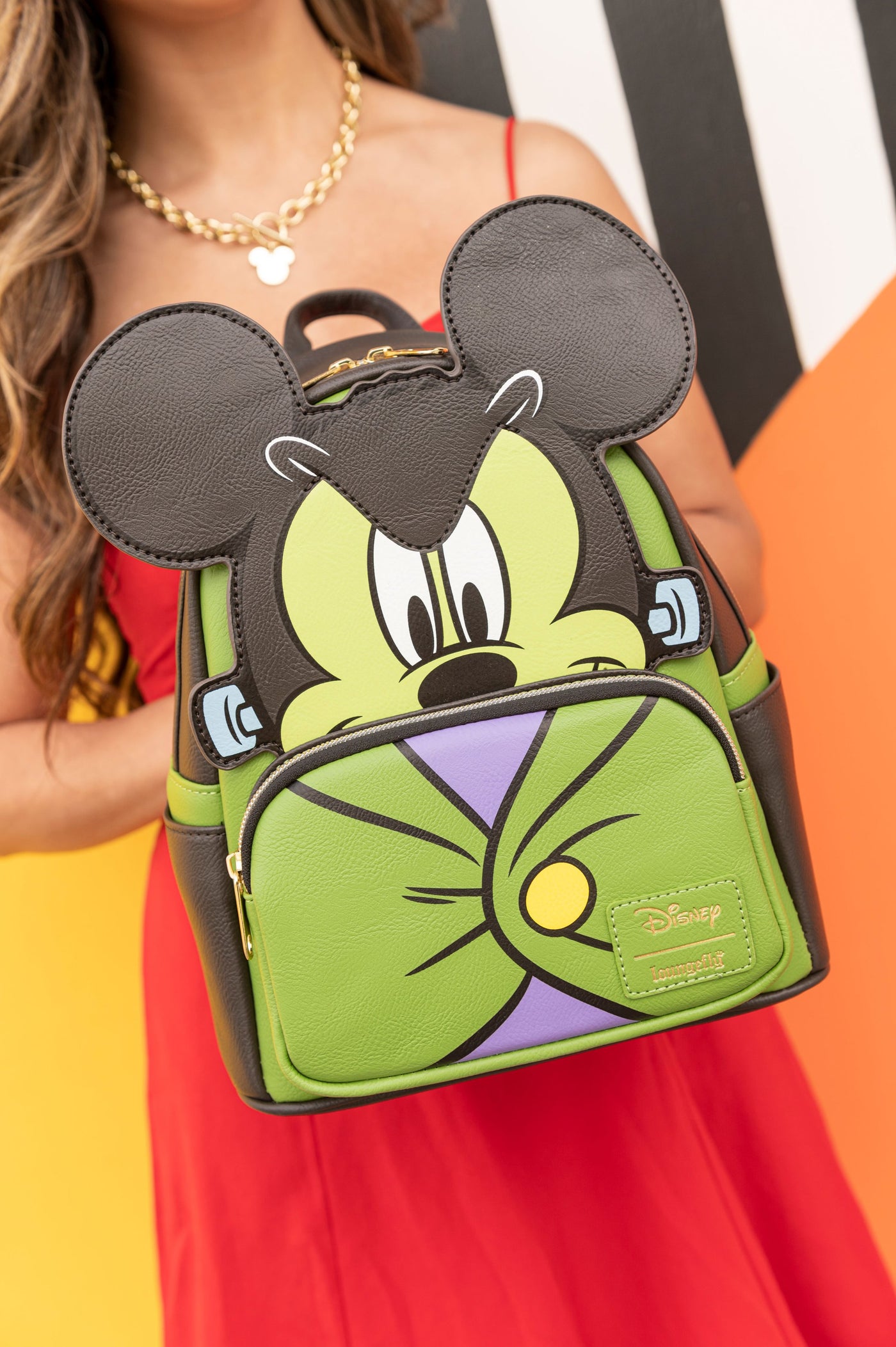 Loungefly Disney Mickey Mouse Frankenstein Cosplay Mini Backpack - Entertainment Earth Ex - IRL Front