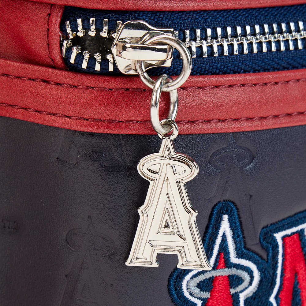 Loungefly MLB Anaheim Angels Patches Mini Backpack - Zipper Pull - 671803422193
