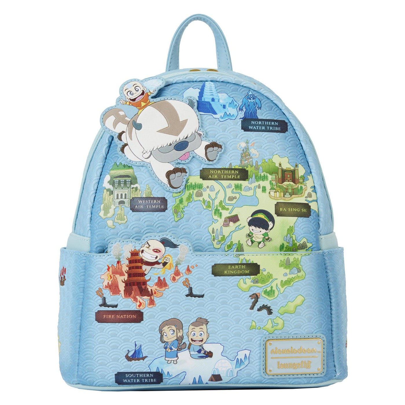 Loungefly Nickelodeon Avatar the Last Airbender Map Mini Backpack - Front