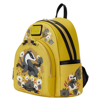 Loungefly Warner Brothers Harry Potter Hufflepuff House Tattoo Mini Backpack - Side View