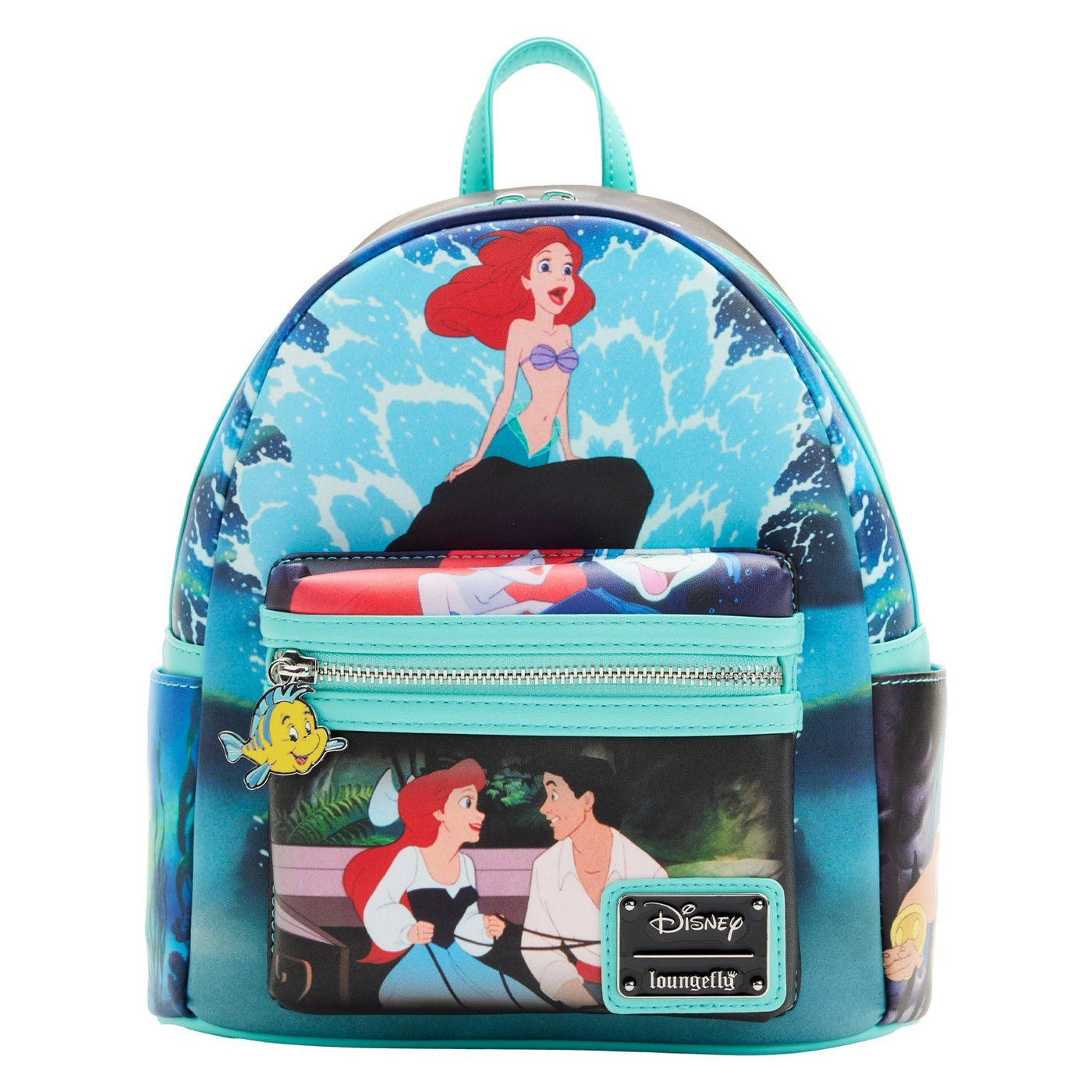 Loungefly Disney The Little Mermaid Princess Scenes Series Mini Backpack -  - Front