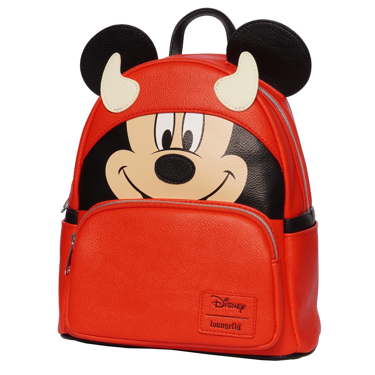 Loungefly Disney Mickey Mouse Devil Mickey Mini Backpack - Entertainment Earth Ex - Alternate Side View
