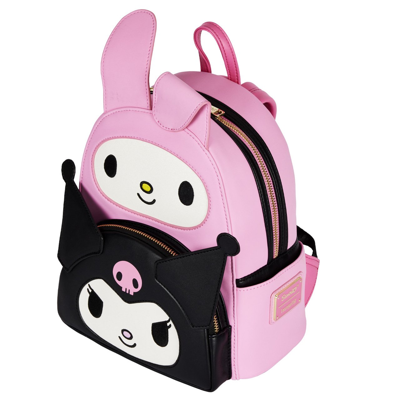 Loungefly Sanrio My Melody Kuromi Double Pocket Mini Backpack - Top View