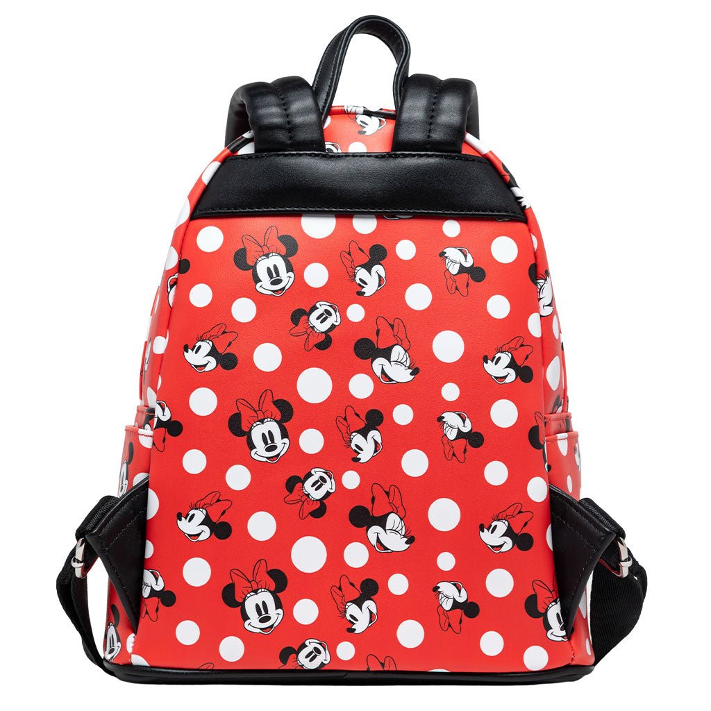 Red hotsell Minnie Mouse Heart Print Backpack