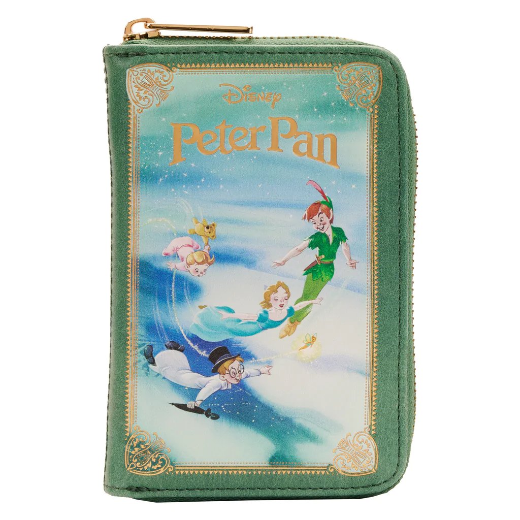 Loungefly Disney Peter Pan Book Series Zip-Around Wallet - Front