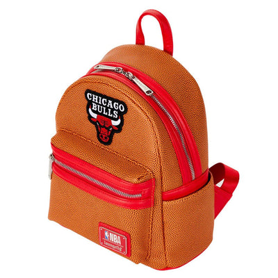 Loungefly NBA Chicago Bulls Basketball Logo Mini Backpack - Top View