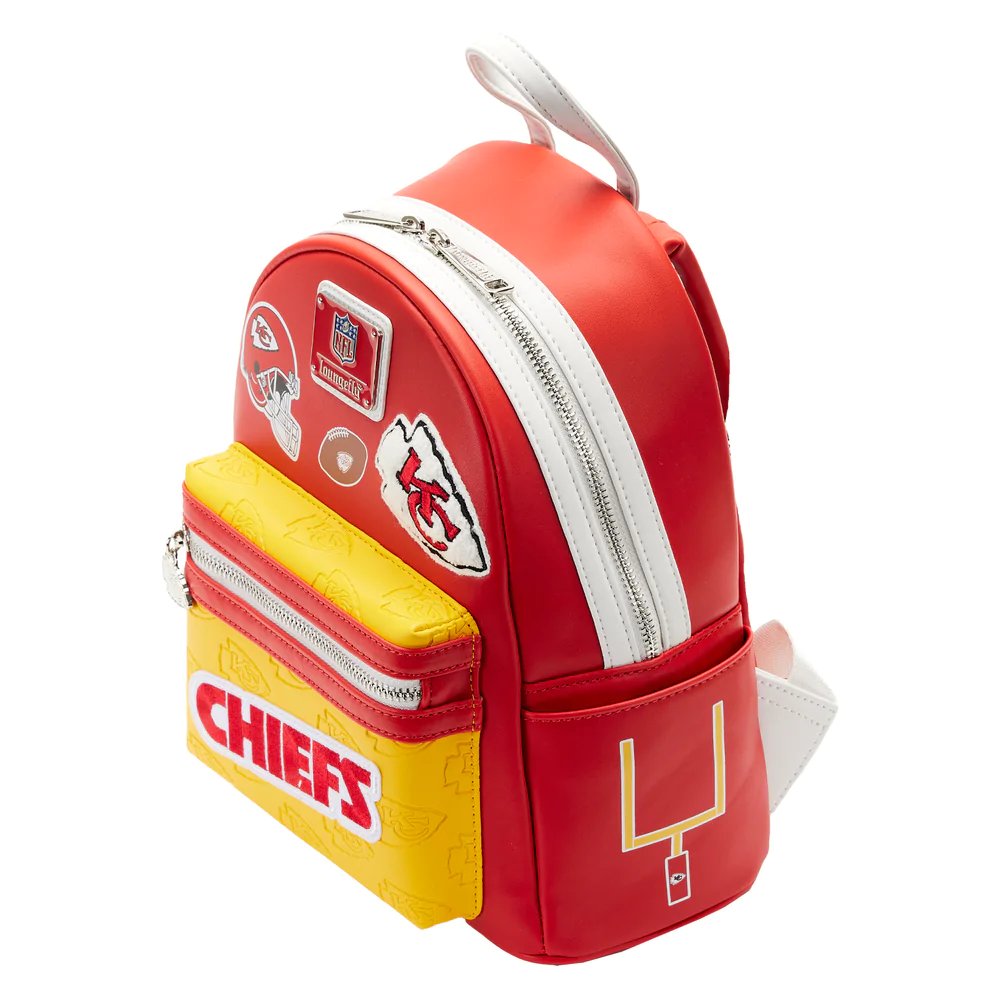 Loungefly NFL Kansas City Chiefs Patches Mini Backpack - Side View