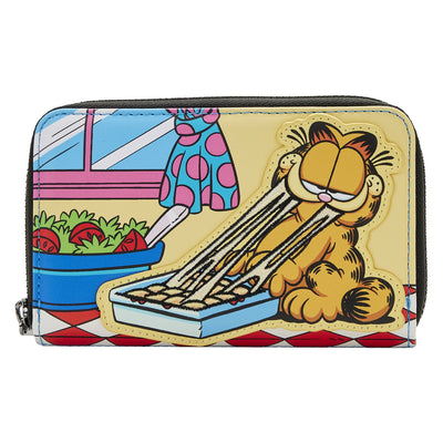 Loungefly Nickelodeon Garfield Loves Lasagna Zip-Around Wallet - Front