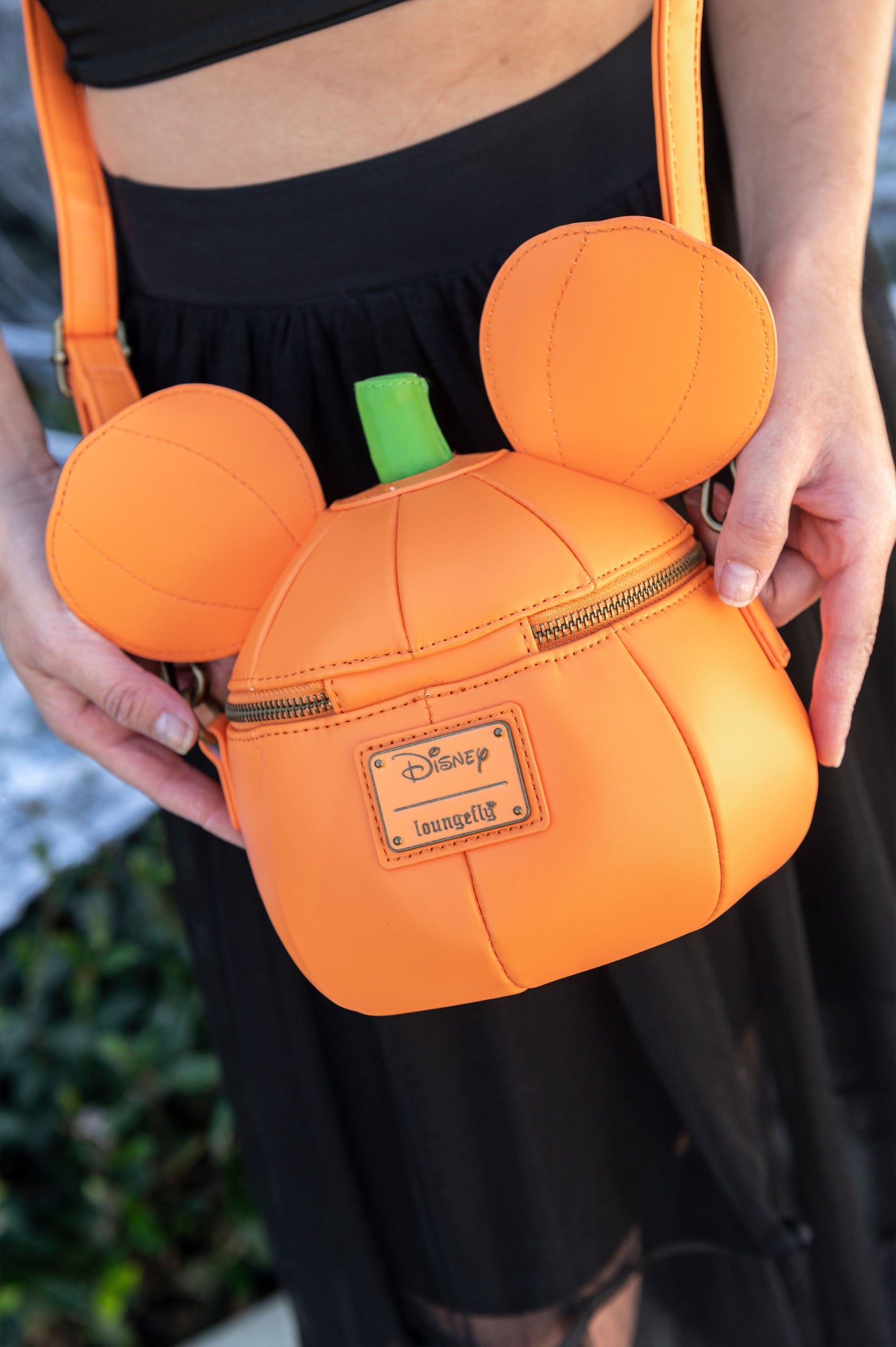 Loungefly Disney Mickey Mouse Mick-O-Lantern Halloween Crossbody