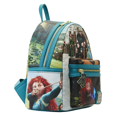671803450875 - Loungefly Disney Brave Merida Princess Scene Mini Backpack - Alternate Side View