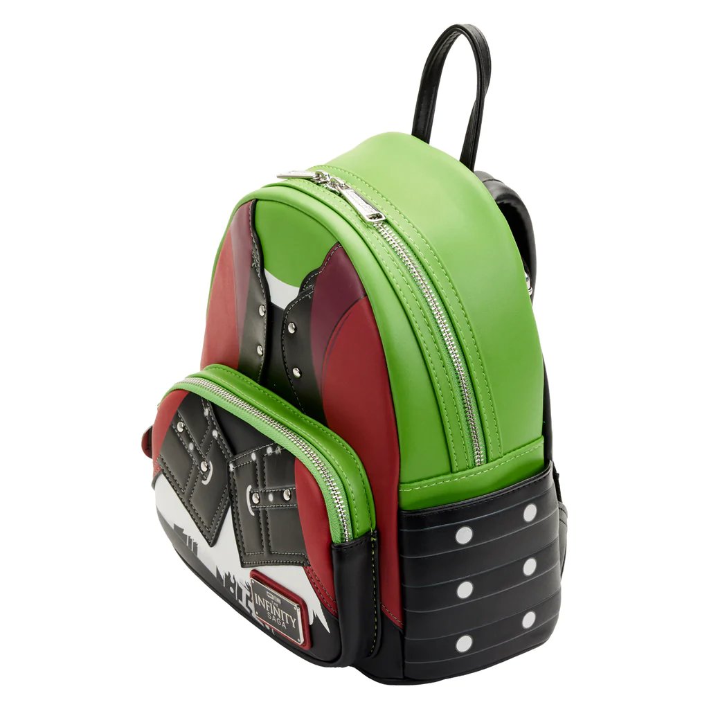 SDCC 707 Street Exclusive Limited Edition - Loungefly Marvel Gamora Cosplay Mini Backpack - Side View