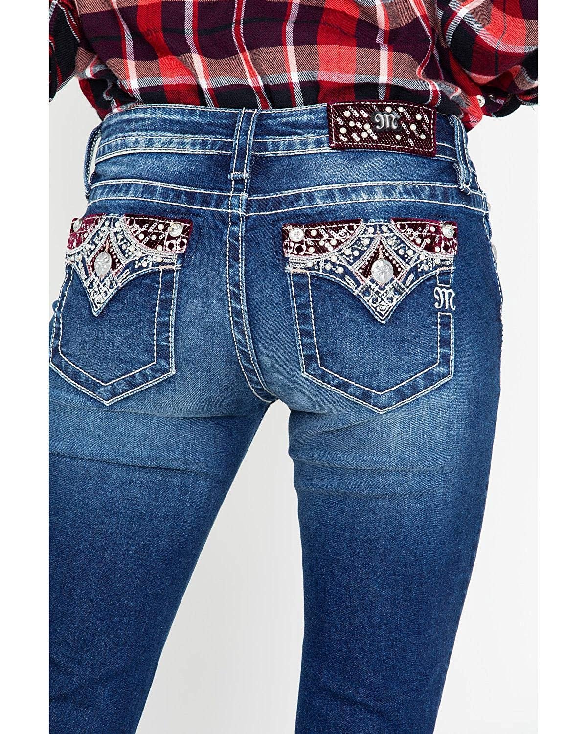 Aztec Inspired Embellished Bootcut Jeans