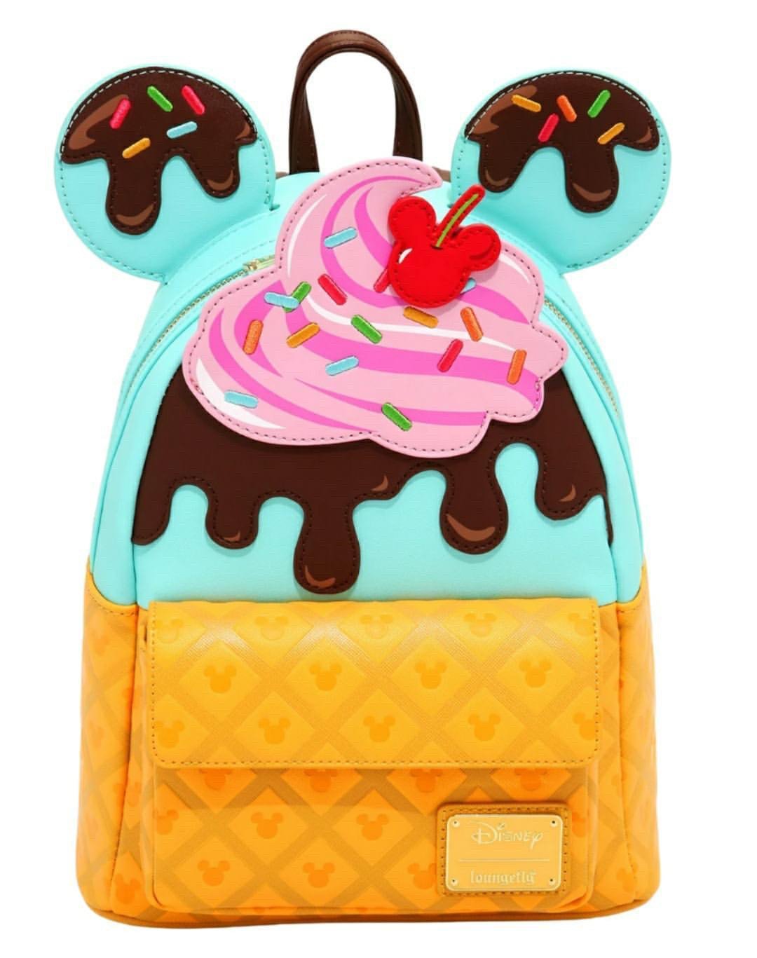 Disney Mickey &amp;amp; Minnie Sweets Ice Cream Mini Backpack - front