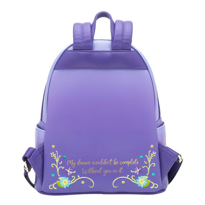 671803454217 - 707 Street Exclusive - Loungefly Disney Princess Dreams Series Tiana Mini Backpack - Back
