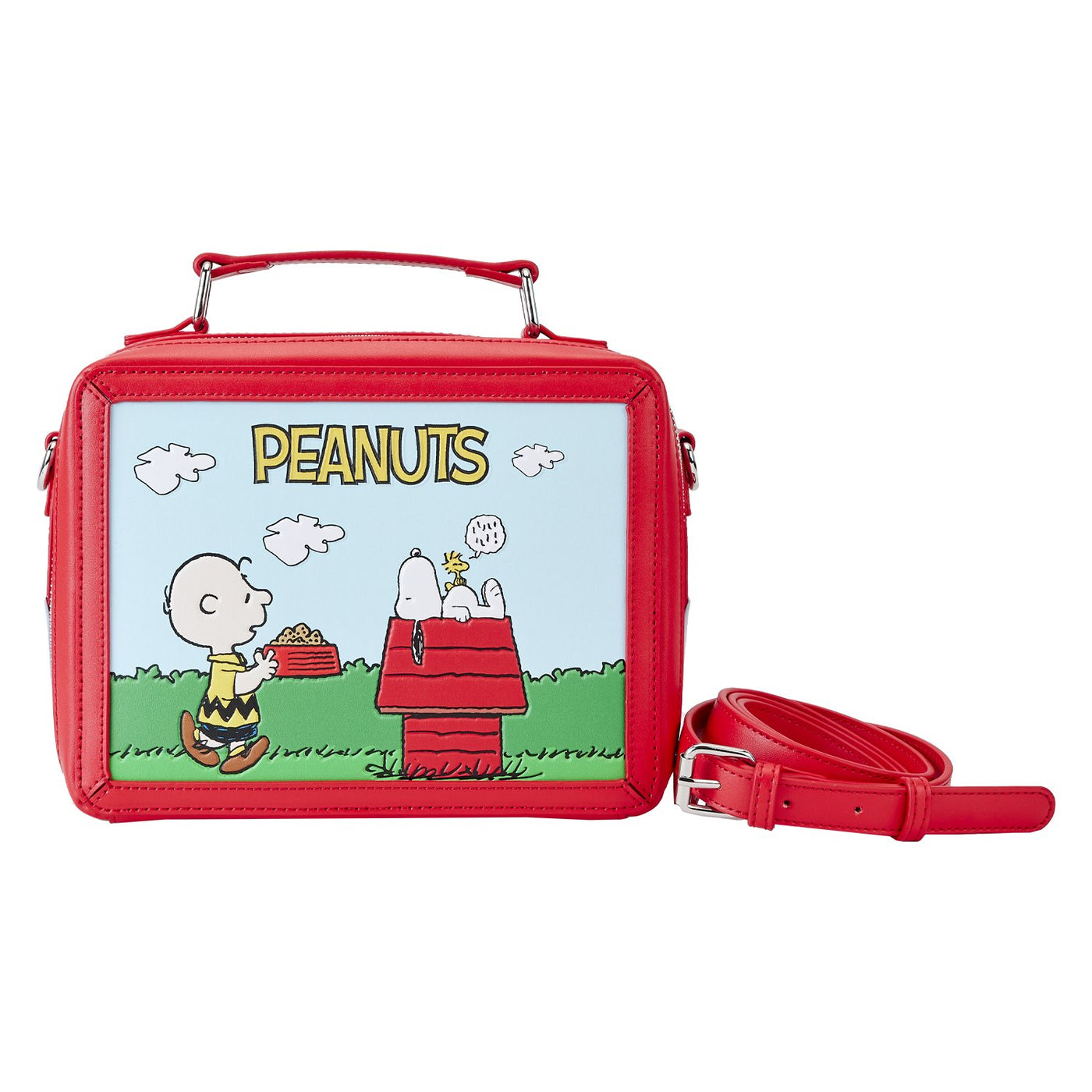 Loungefly Peanuts Charlie Brown Lunchbox Crossbody - Front