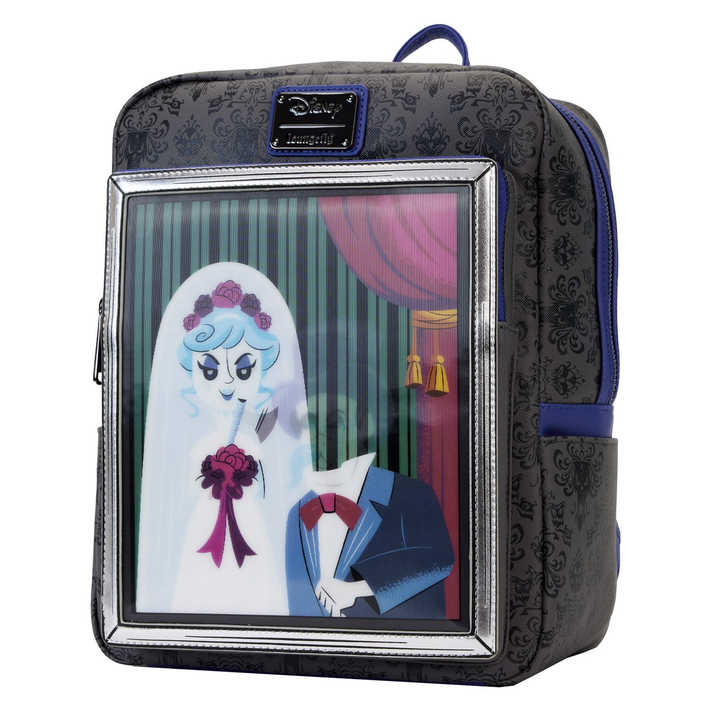Loungefly Disney Haunted Mansion Black Widow Bride Lenticular Mini Backpack - Lenticular