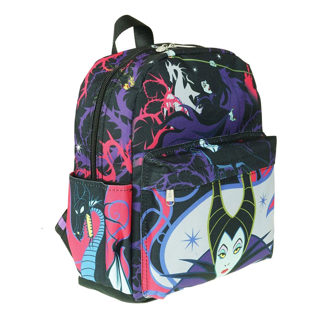 WondaPop Disney Sleeping Beauty Maleficent Nylon Mini Backpack - Side angle 2