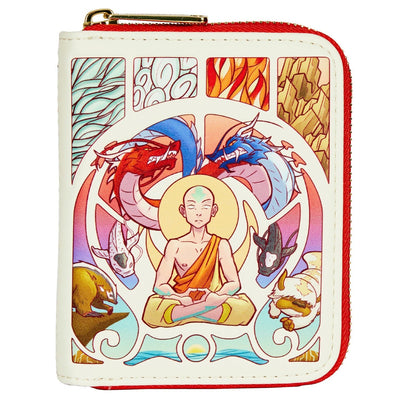 Loungefly Avatar Aang Meditation Zip-Around Wallet - Front