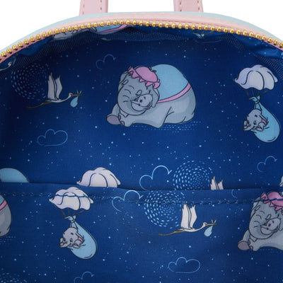 Loungefly Disney Dumbo Mrs Jumbo Cradle Trunk Mini Backpack - Interior Lining