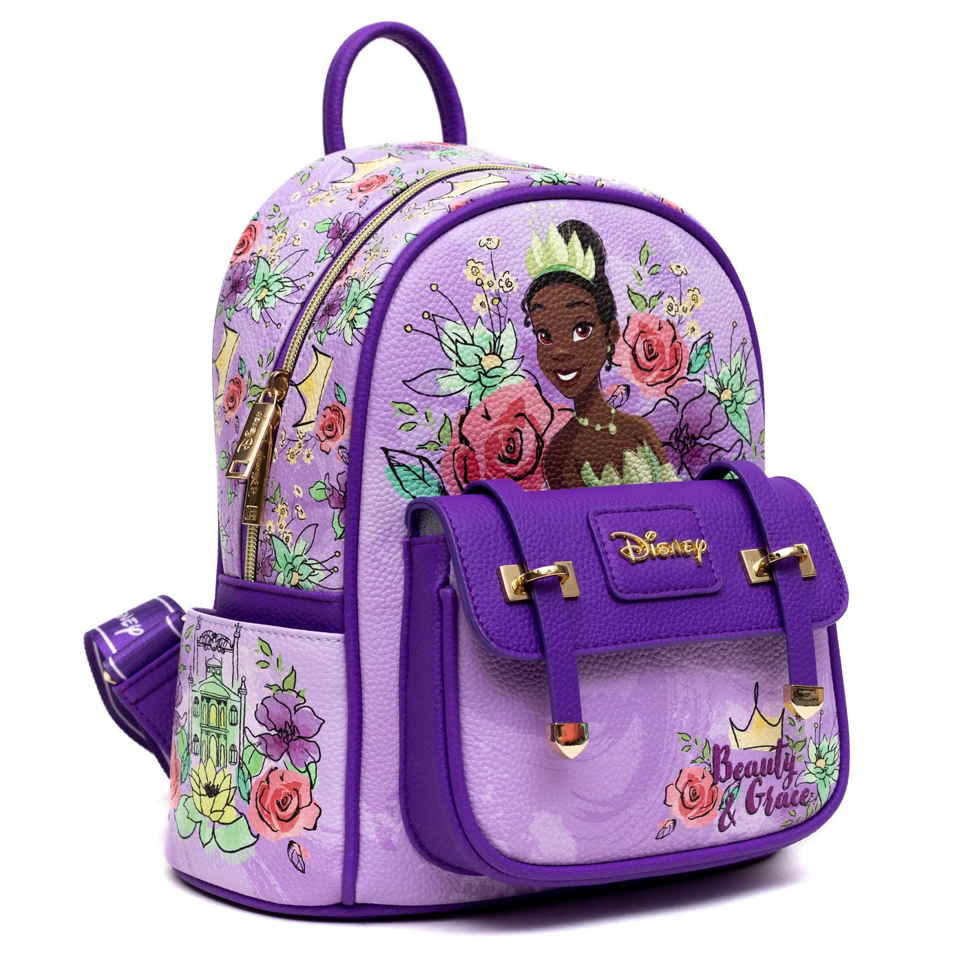 WondaPop Disney Princess and the Frog Tiana Mini Backpack - Side View