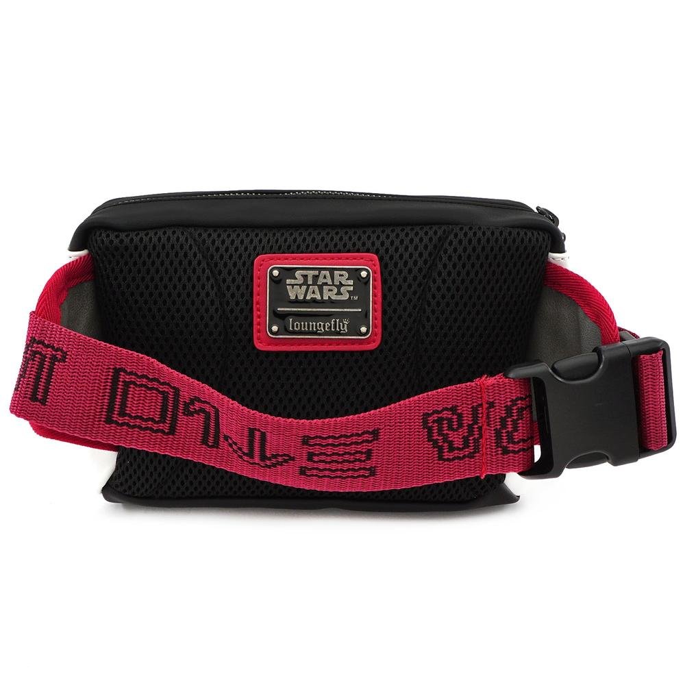 LOUNGEFLY X STAR WARS WHITE TROOPER DEBOSSED FANNY PACK - BACK