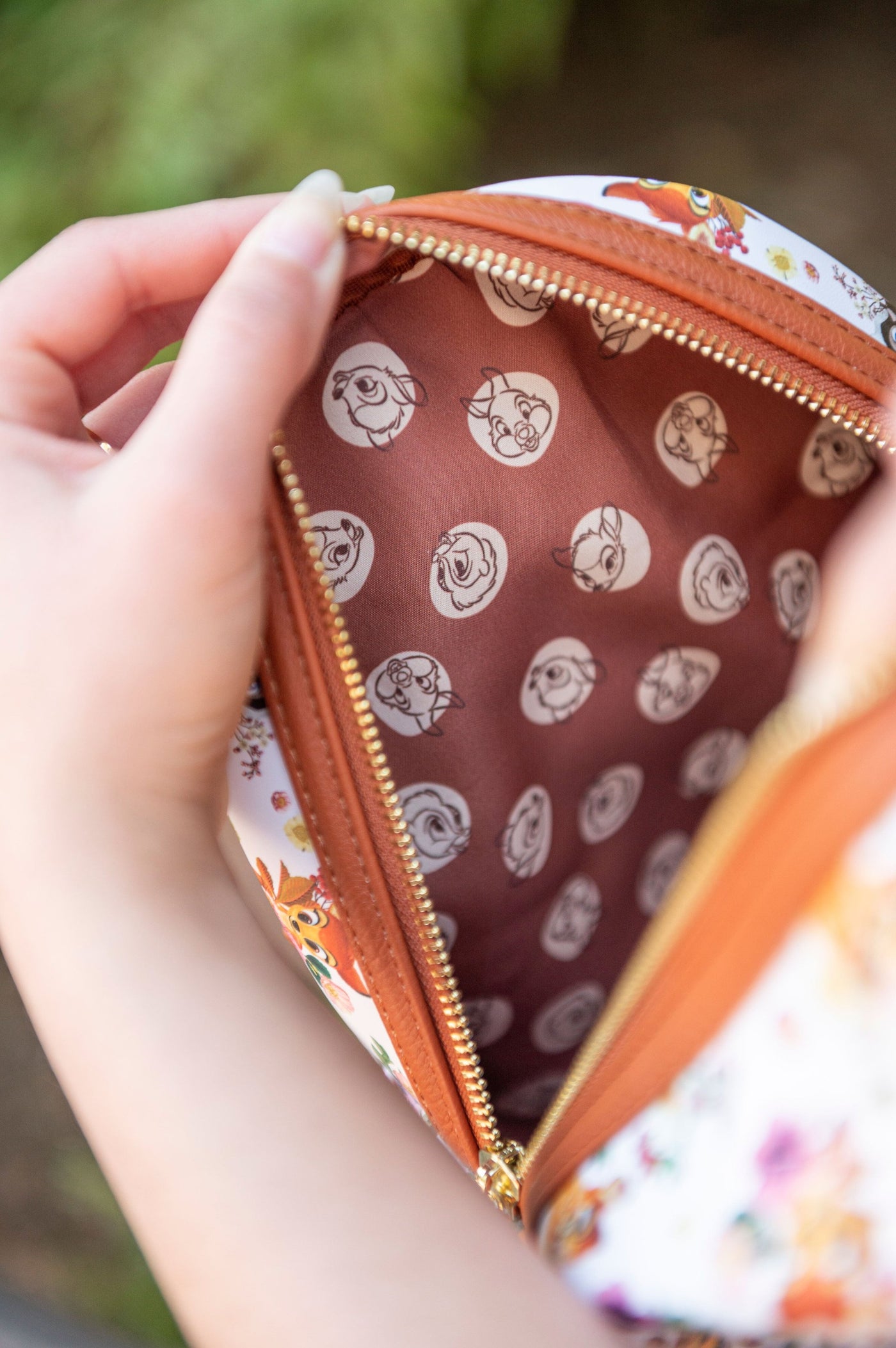 707 Street Exclusive -  Loungefly Disney Bambi, Thumper and Flower Backpack - IRL Interior