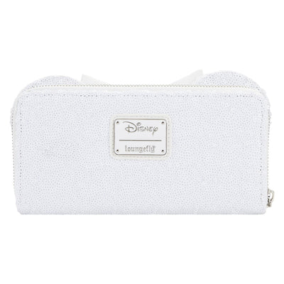 Loungefly Disney Minnie Sequin Wedding Zip-Around Wallet - Back