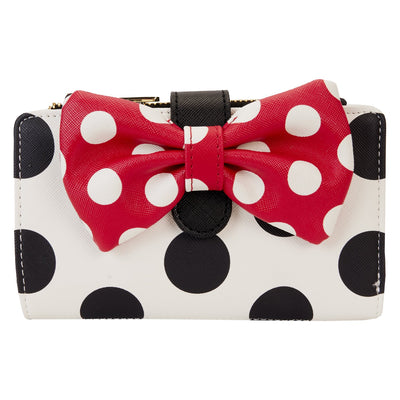 Loungefly Disney Minnie Rocks the Dots Classic Flap Wallet - Front
