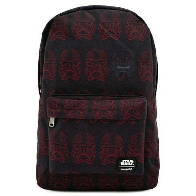 LOUNGEFLY X STAR WARS RED SITH TROOPER NYLON BACKPACK - FRONT