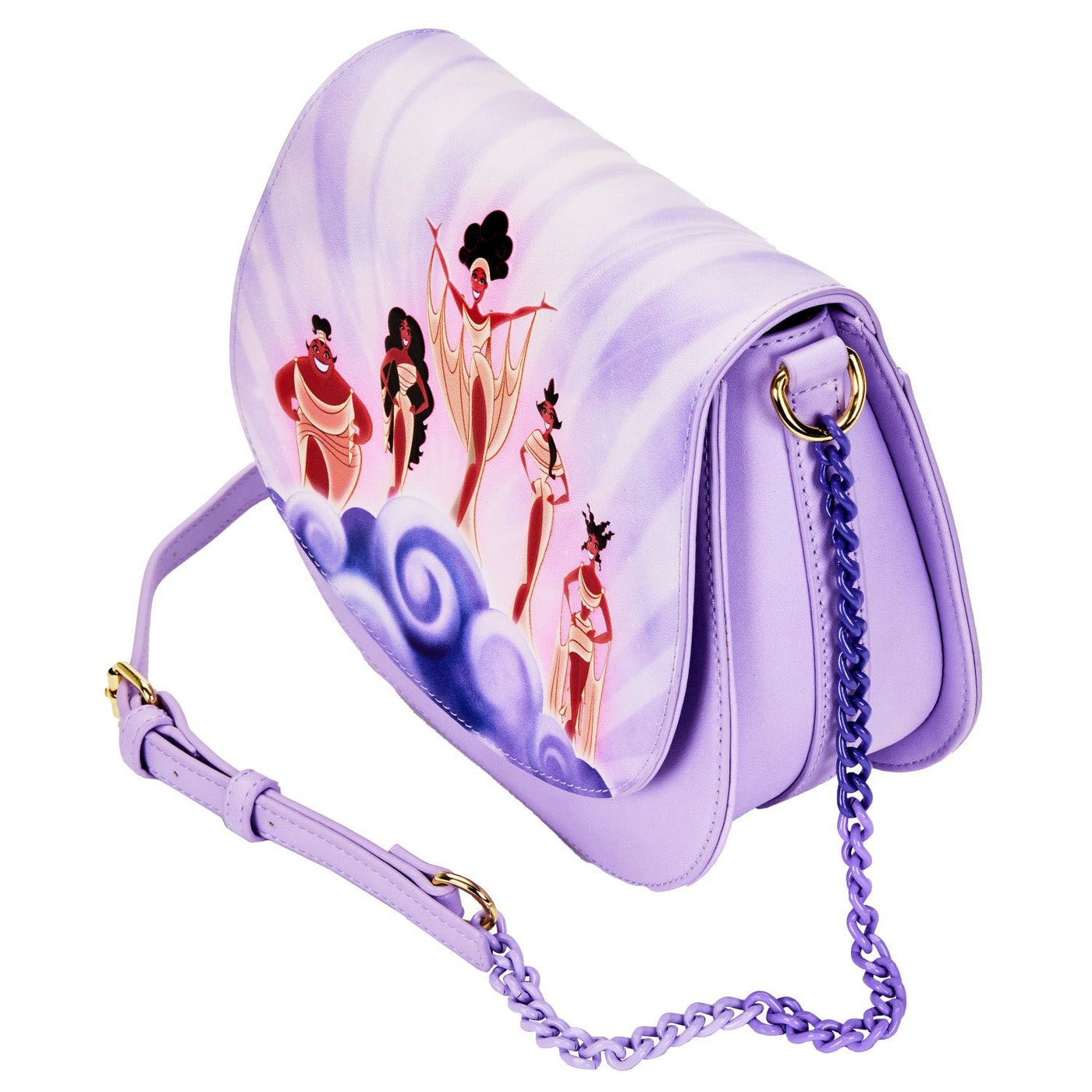 Loungefly Disney Hercules Muses Clouds Crossbody - Side chain