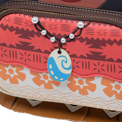 671803390928 - 707 Street Exclusive - Loungefly Disney Moana Cosplay Mini Backpack - Front Pocket Close Up