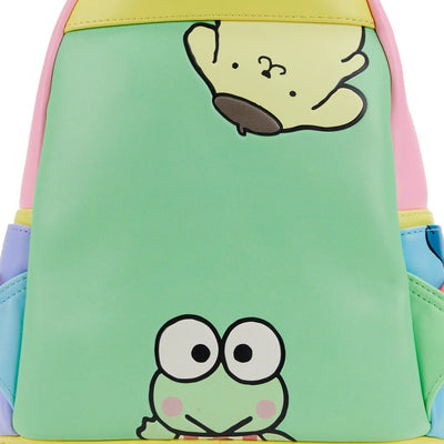 Loungefly Sanrio Hello Kitty And Friends Color Block Mini Backpack - Back Closeup