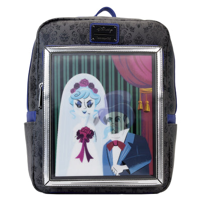 Loungefly Disney Haunted Mansion Black Widow Bride Lenticular Mini Backpack - Front