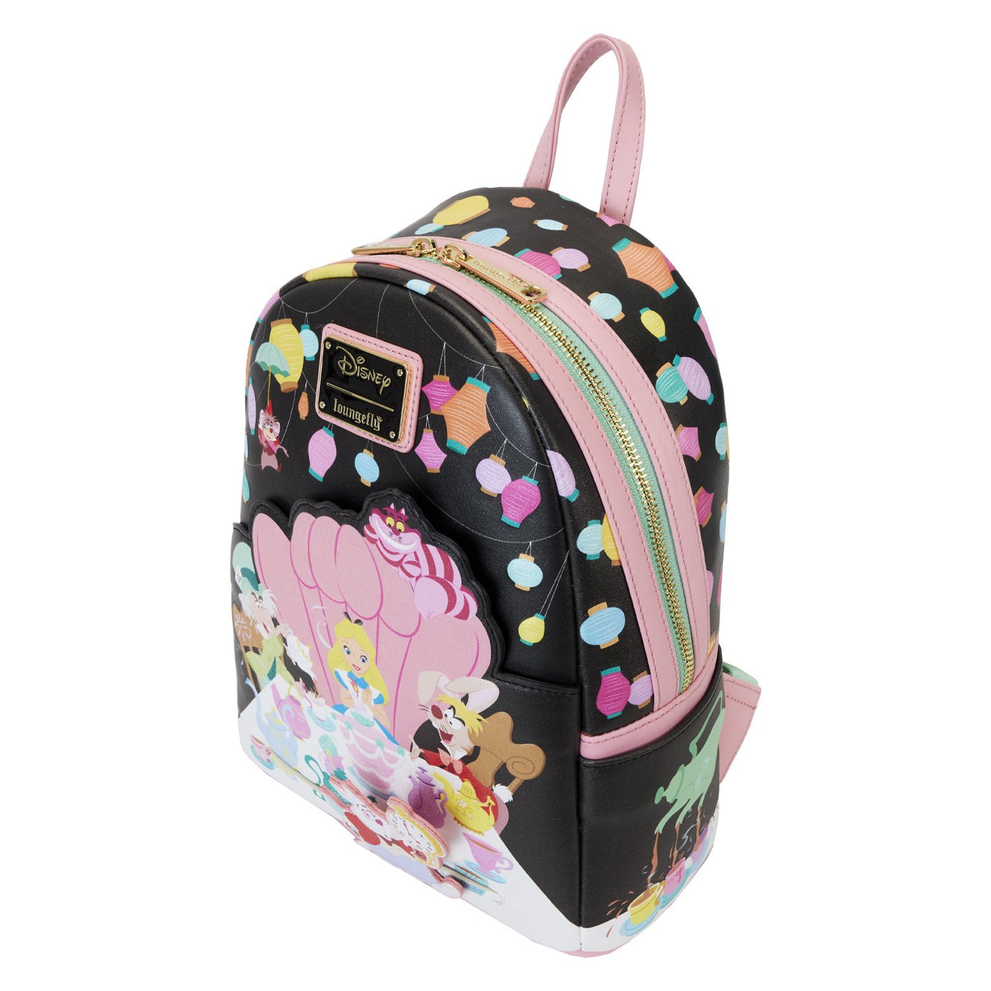 Loungefly Disney Alice in Wonderland Unbirthday Party Mini Backpack - Top View