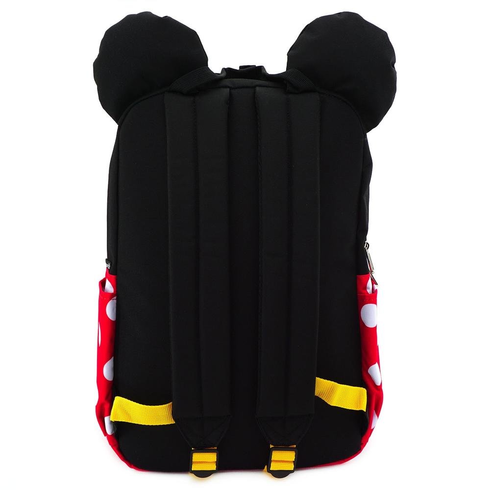 LOUNGEFLY X DISNEY MINNIE MOUSE COSPLAY SQUARE NYLON BACKPACK - BACK