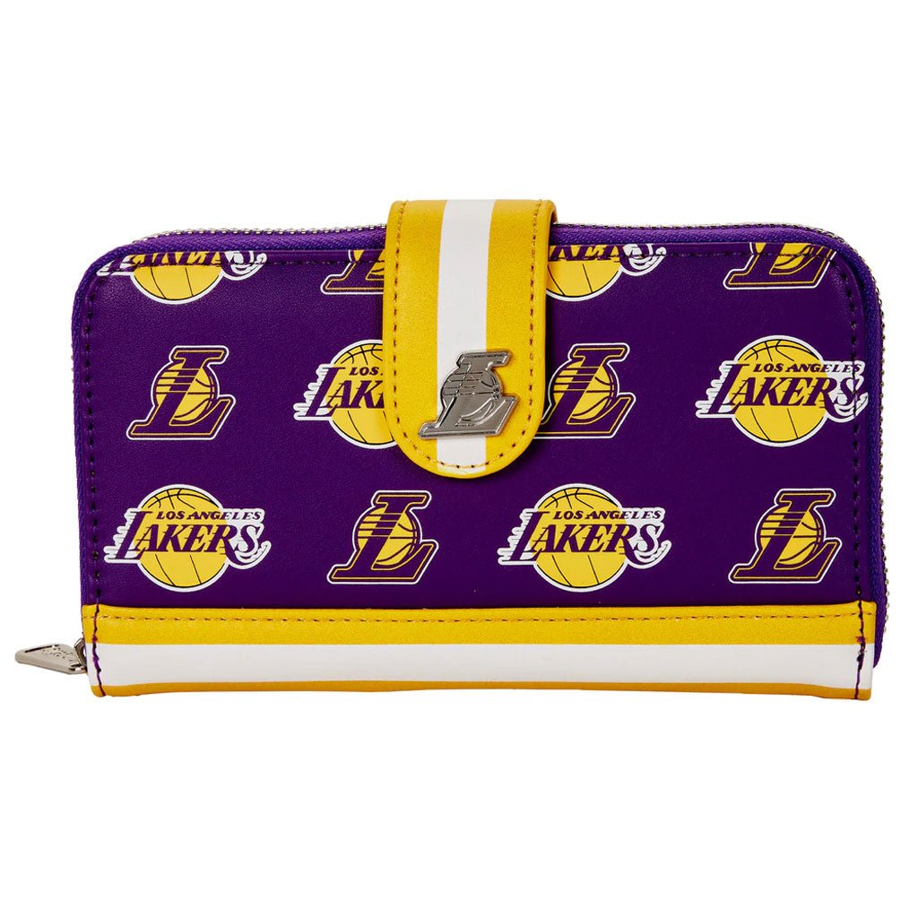 Loungefly NBA Los Angeles Lakers Zip-Around Wallet - Front