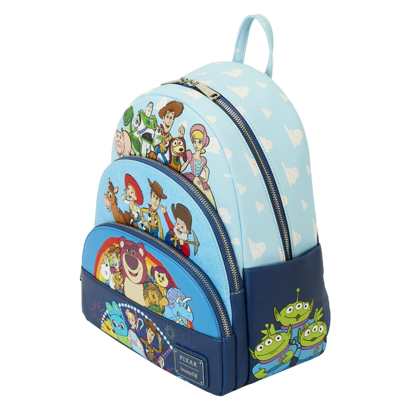 Loungefly Pixar Toy Story Movie Collab Triple Pocket Mini Backpack - Top View