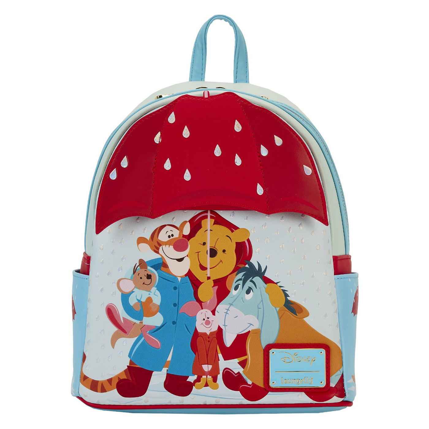 Loungefly Disney Winnie the Pooh and Friends Rainy Day Mini Backpack - Front