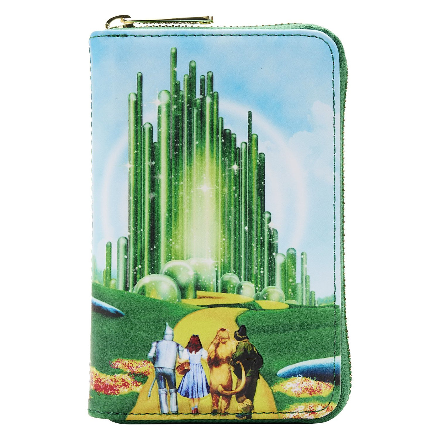 Loungefly Warner Brothers Wizard of Oz Emerald City Zip-Around Wallet - Front