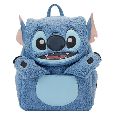 Loungefly Disney Stitch Plush Pocket Mini Backpack - Moveable Arms
