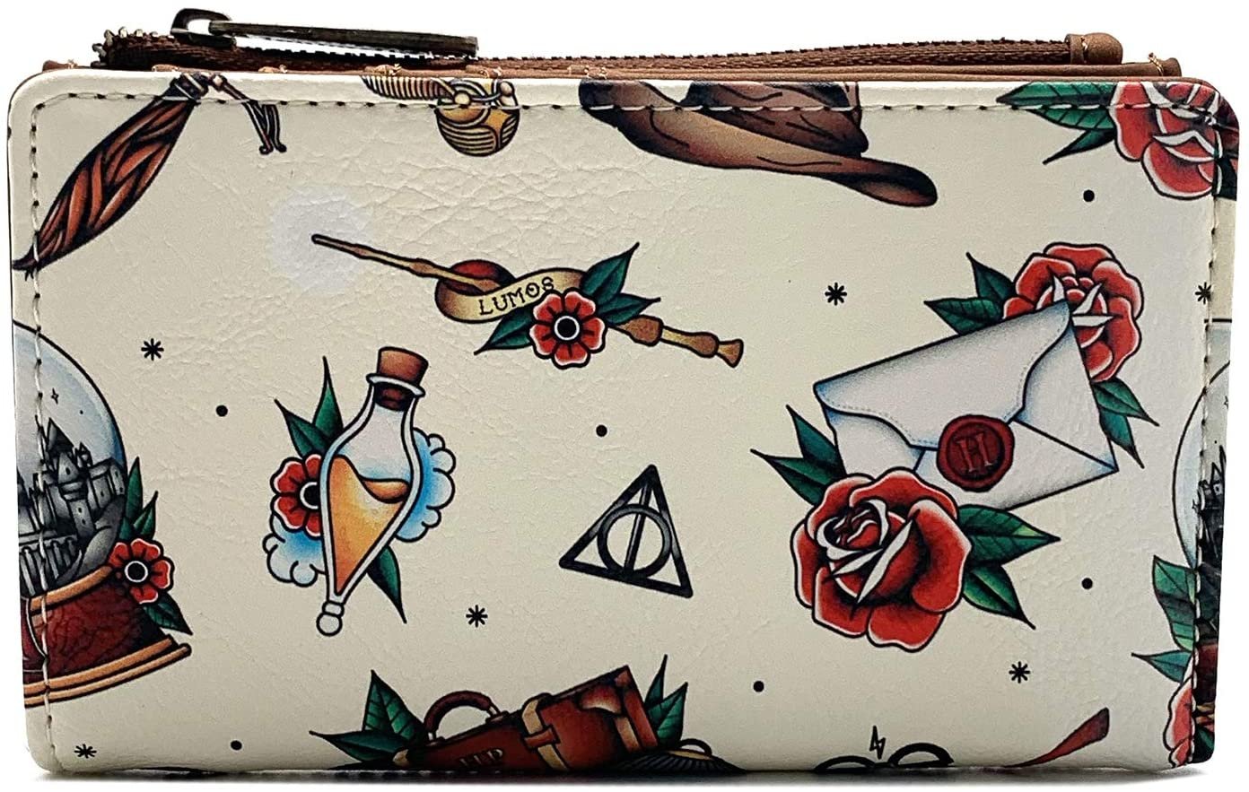 Harry Potter Relics Tattoo Allover Print Wallet