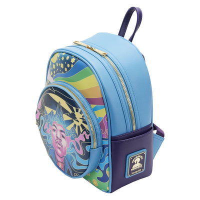 Loungefly Jimi Hendrix Psychedelic Landscape Mini Backpack - Top View