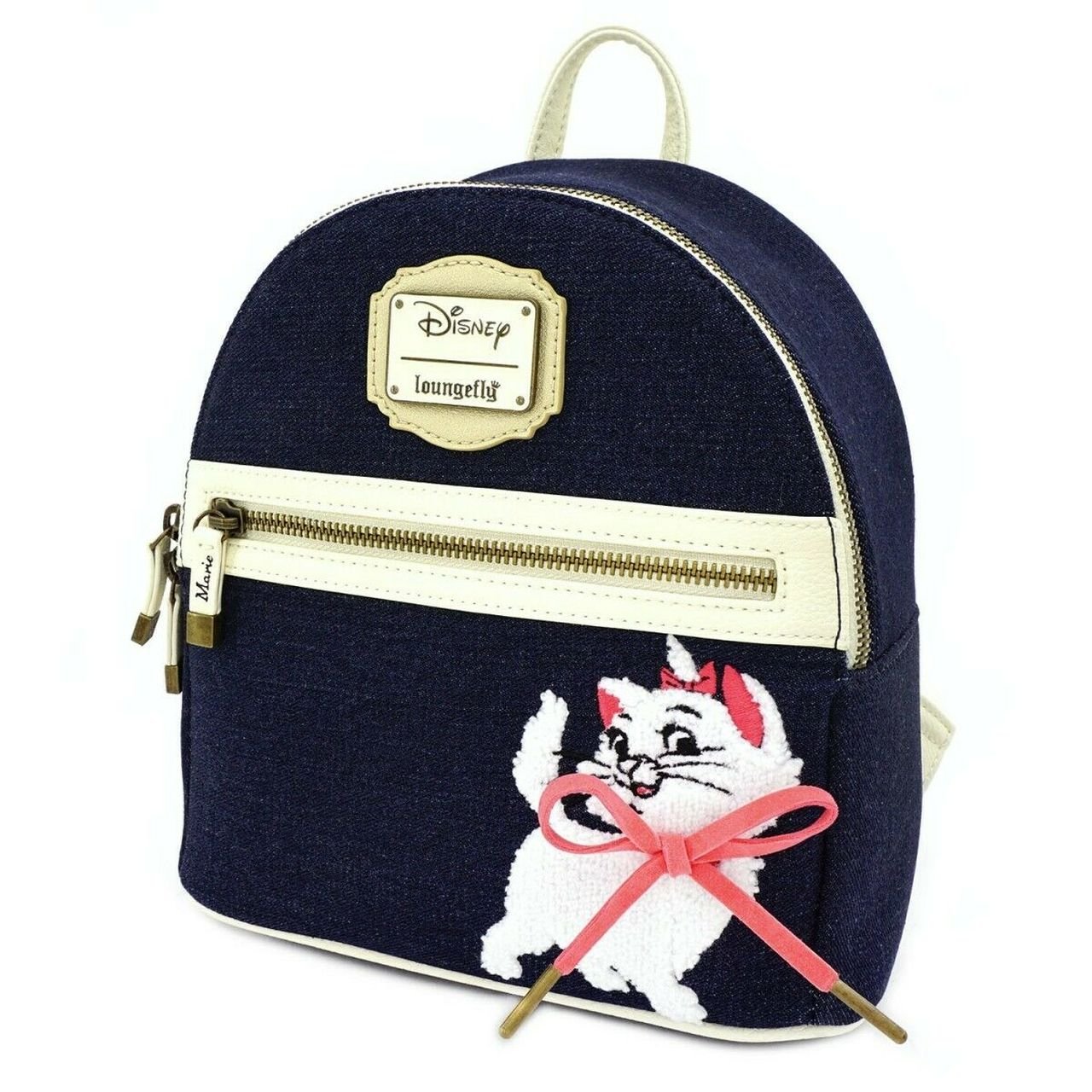 Loungefly x The Aristocats Marie Denim Mini Backpack - SIDE