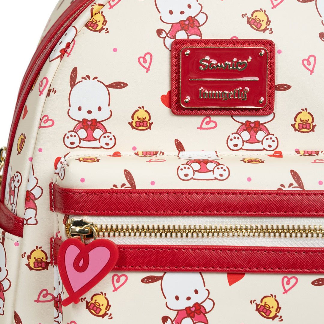 Loungefly Sanrio Pochacco Hearts Mini Backpack - Front detail