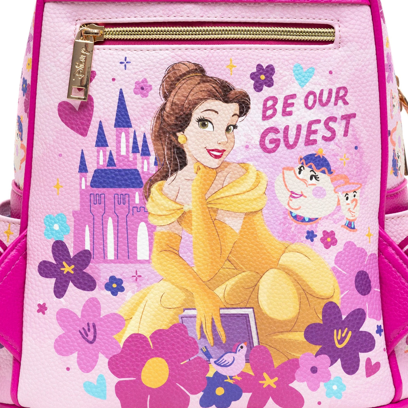WondaPop Disney Beauty and the Beast Belle Books Mini Backpack - Back Close Up
