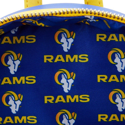 Loungefly NFL Los Angeles Rams Patches Mini Backpack - Interior Lining
