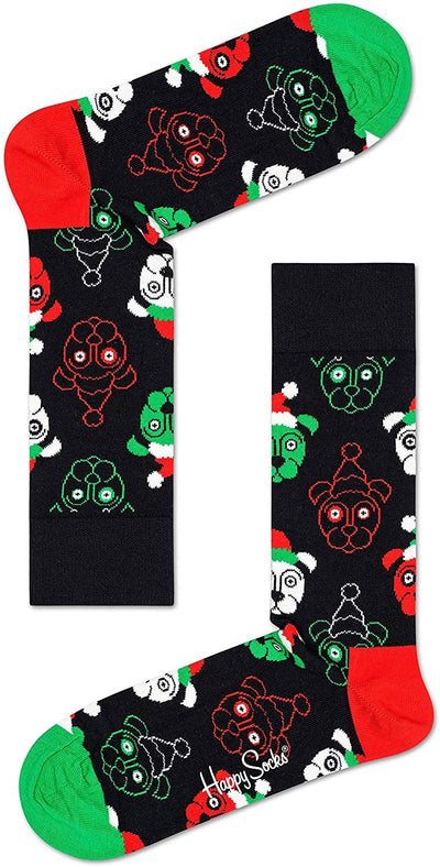 Holiday Psychedelic Candy Cane 4 Pack of Socks Gift Box