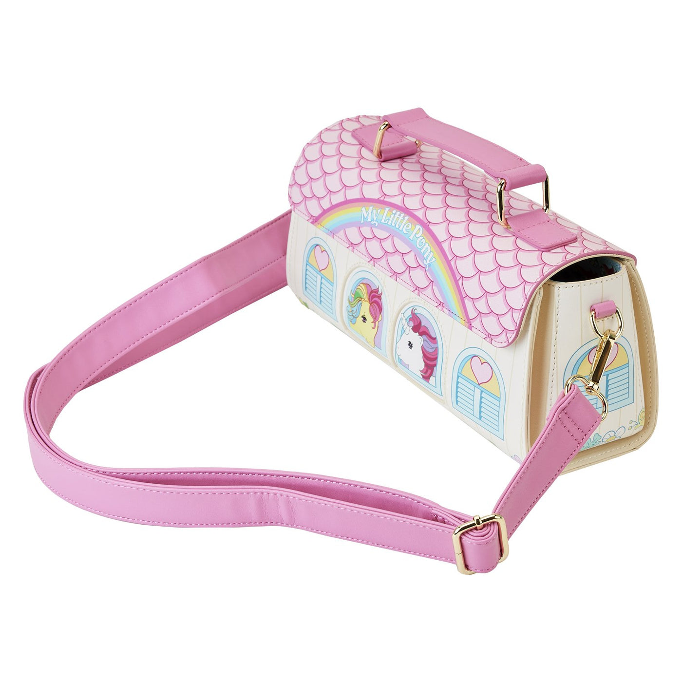671803456273 - Loungefly Hasbro My Little Pony 40th Anniversary Stable Crossbody - Top View