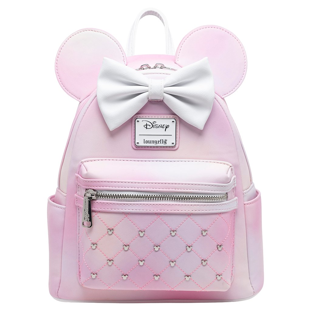 707 Street Exclusive - Loungefly Disney The Minnie Mouse Classic Series Mini Backpack - Sakura - Front - 671803455771