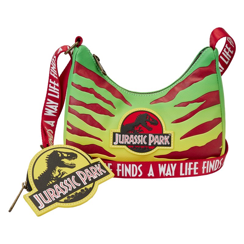Loungefly Jurassic Park 30th Anniversary Life Finds a Way Crossbody - Front